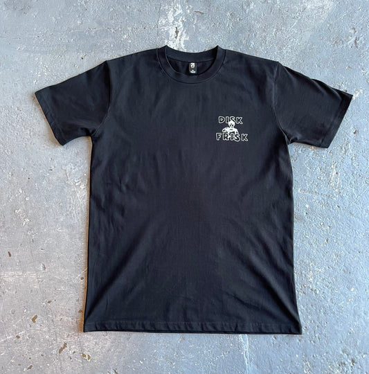 Disk Frisk Logo T Shirt Black