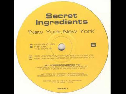 Secret Ingredients – New York, New York