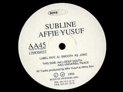 Affie Yusuf – Subline