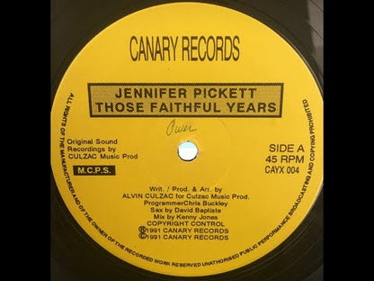 Jennifer Pickett – Those Faithful Years